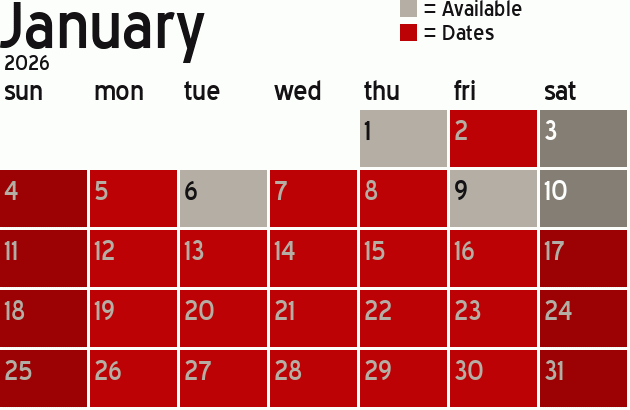 Missionary Dinner Calendar