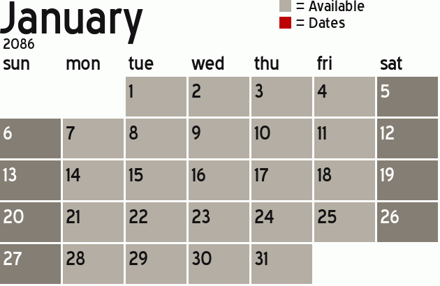 Missionary Dinner Calendar
