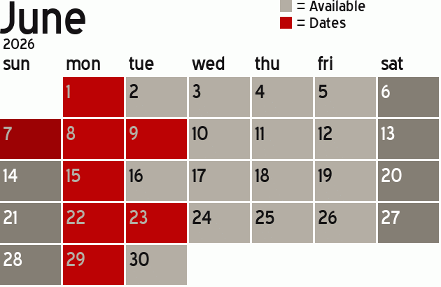Missionary Dinner Calendar